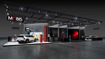 Aerial view of Hyundai Mobis' exhibition booth at the IAA Mobility 2025