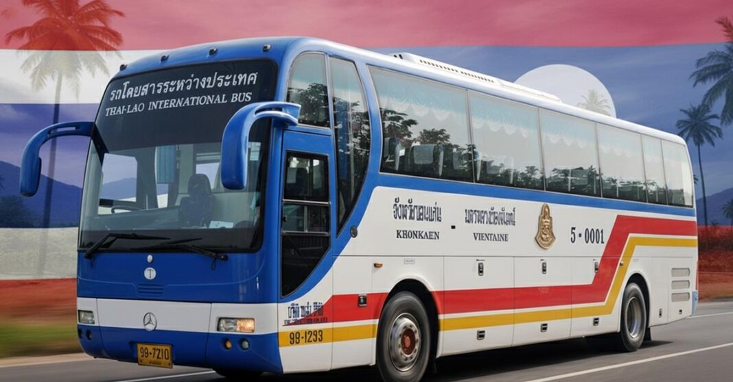 Bus Service Between Khon Kaen-Vientiane Resumes After Five Years
