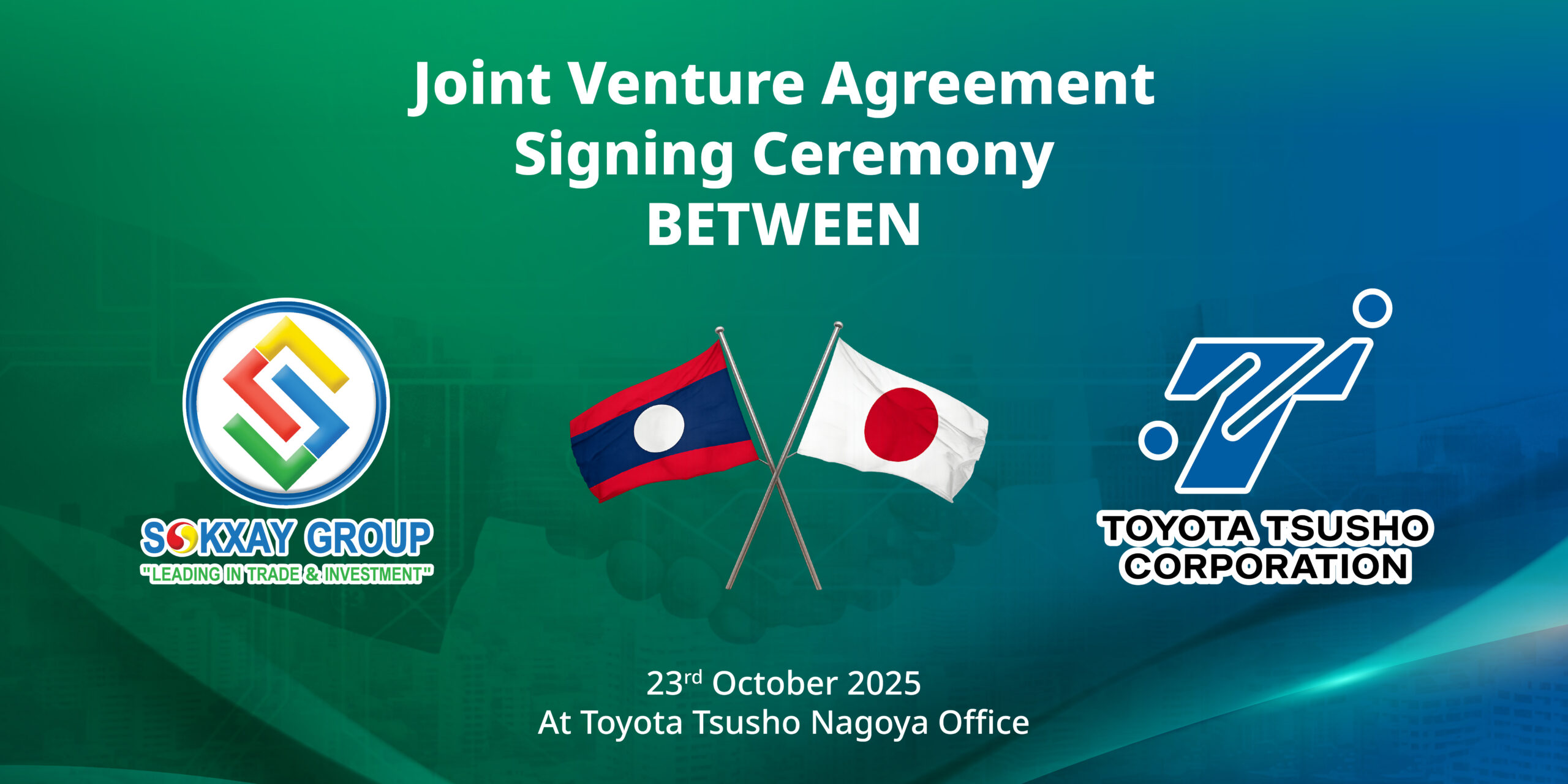 Sokxay Group, Toyota Tsusho Boost Partnership for Laos Growth