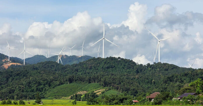 Truong Son WInd Power Project in Khamkeut district, Bolikhamxay province, Laos