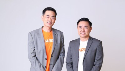Aaron Tan (L), Co-founder and CEO at Carro and Ernest Chew (R), CFO at Carro