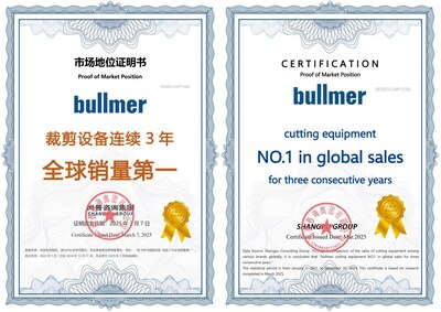 bullmer_cutting_equipment_no_1_global_sales_threeconsecutive_years