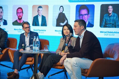 Center: Bybit's Mazurka Zeng at DGFI 2025 in Tbilisi