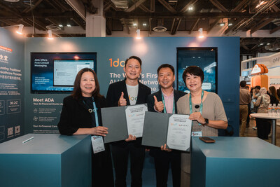 Mr Tu Zhiliang, Founder & Chairman of Gushengtang Holdings Ltd (Second from right) & Dr Lam, Co-Founder & Chairman of 1doc (Second from left) at the GovWare 2025 Signing Ceremony Mr Tu Zhiliang, Founder & Chairman of Gushengtang Holdings Ltd (Second from right) & Dr Lam, Co-Founder & Chairman of 1doc (Second from left) at the GovWare 2025 Signing Ceremony