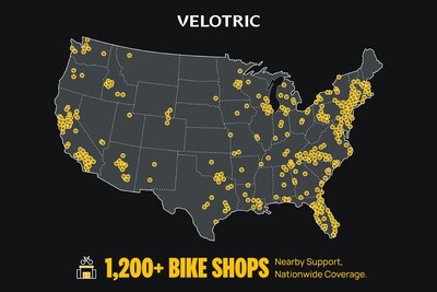 Velotric's extensive dealer network now spans 49 states across the U.S.
