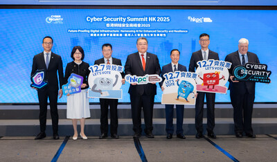 The "Cyber Security Summit Hong Kong 2025" was grandly opened, with guests of honour witnessing this important moment, showcasing the collaborative spirit of various sectors in promoting digital security development. From left: Mr Raymond LAM, Chief Superintendent of Cyber Security and Technology Crime Bureau of the Hong Kong Police Force ; Ms Ada CHUNG, SBS, Privacy Commissioner for Personal Data, Office of the Privacy Commissioner for Personal Data; Mr ZHOU Wu Hu, Deputy Division Director-level Inspector of the Information Center, Liaison Office of the Central People Government in the Hong Kong S.A.R.; Mr Emil YU, BBS, JP, Deputy Chairman of HKPC; Ir Tony WONG, JP, Commissioner for Digital Policy of the HKSAR Government; Mr CHAN Wing On, Francis, Assistant Director (Critical Infrastructure), Security Bureau of the HKSAR Government; and Mr Dale JOHNSTONE, Chairman of Organising Committee, Cyber Security Summit Hong Kong 2025. The "Cyber Security Summit Hong Kong 2025" was grandly opened, with guests of honour witnessing this important moment, showcasing the collaborative spirit of various sectors in promoting digital security development. From left: Mr Raymond LAM, Chief Superintendent of Cyber Security and Technology Crime Bureau of the Hong Kong Police Force ; Ms Ada CHUNG, SBS, Privacy Commissioner for Personal Data, Office of the Privacy Commissioner for Personal Data; Mr ZHOU Wu Hu, Deputy Division Director-level Inspector of the Information Center, Liaison Office of the Central People Government in the Hong Kong S.A.R.; Mr Emil YU, BBS, JP, Deputy Chairman of HKPC; Ir Tony WONG, JP, Commissioner for Digital Policy of the HKSAR Government; Mr CHAN Wing On, Francis, Assistant Director (Critical Infrastructure), Security Bureau of the HKSAR Government; and Mr Dale JOHNSTONE, Chairman of Organising Committee, Cyber Security Summit Hong Kong 2025.