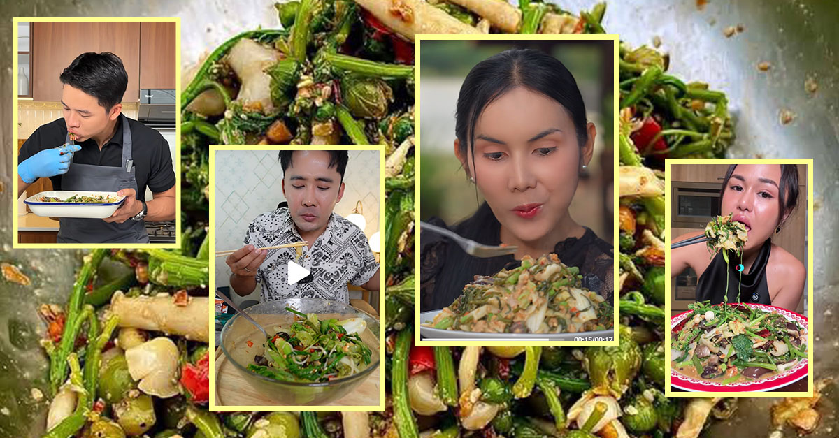Lao Salad “Soop Phak” Gains Popularity on TikTok Among Thai Food Creators
