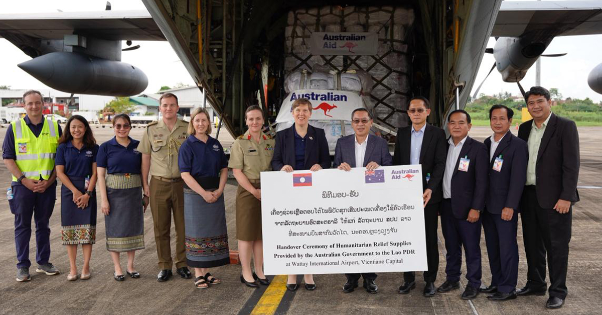 Australia Reaffirms Commitment to Laos with Another Humanitarian Relief Delivery under Indo-Pacific Endeavour 2025
