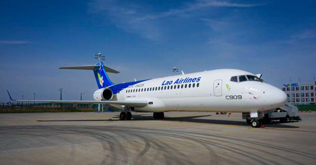 Lao Government Keeps Majority in Lao Airlines as COMAC Takes 49% Stake