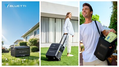 BLUETTI B500K expansion battery and Elite 400 portable power station for home backup, plus the ultra-light Elite 10 portable power station for daily use.