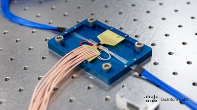 An image of Cisco’s Quantum Networking Entanglement Chip. (Credit: Cisco) An image of Cisco’s Quantum Networking Entanglement Chip. (Credit: Cisco)