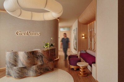 The lobby at GenPrime Fertility, Singapore — one of two newly opened clinics, where integrated fertility care,  from consultation to treatment and recovery, comes together under one roof.