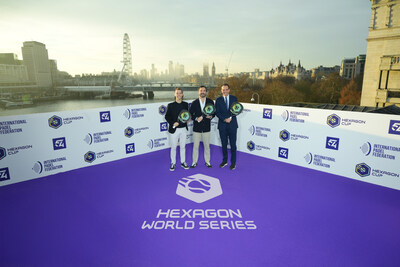 Hexagon Cup, 54 and International Padel Federation unite to create the Hexagon World Series unifying the padel calendar. (Pictured left to right: Gary Davidson - Group Chief Operating Officer, 54; Enrique Buenaventura - Founder, Hexagon Cup; Luigi Carraro - President, FIP) Hexagon Cup, 54 and International Padel Federation unite to create the Hexagon World Series unifying the padel calendar. (Pictured left to right: Gary Davidson - Group Chief Operating Officer, 54; Enrique Buenaventura - Founder, Hexagon Cup; Luigi Carraro - President, FIP)