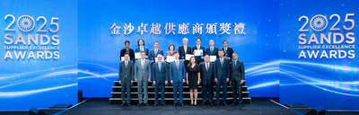 Sands China awards seven winners in the Sands Supplier Excellence Awards Tuesday, acknowledging the cooperation and services of some of its most noteworthy suppliers. A judging committee composed of Sands China executive management selects the award recipients each year.