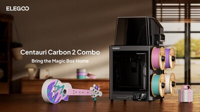 ELEGOO's Family Friendly Multicolor 3D Printer Centauri Carbon 2 Combo