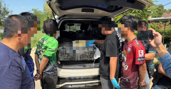 Thai police arrested a Lao national and four Thai suspects, seizing 2.5 million meth pills in central Thailand; investigation ongoing.