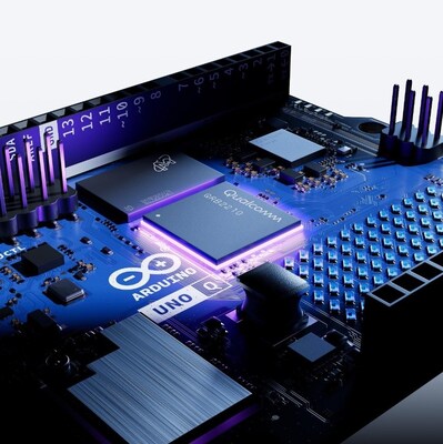 The Arduino® UNO Q development board, powered by Qualcomm Dragonwing™, provides startups with a scalable platform for developing and deploying edge AI solutions. The Arduino® UNO Q development board, powered by Qualcomm Dragonwing™, provides startups with a scalable platform for developing and deploying edge AI solutions.