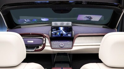 M.VICS 7.0 cockpit integrated solution, featuring the CES Innovation Award–winning Holographic Windshield Display. M.VICS 7.0 cockpit integrated solution, featuring the CES Innovation Award–winning Holographic Windshield Display.