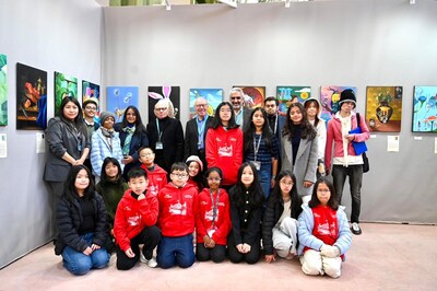 The Little Artists with the Art Capital jury