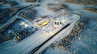 Exterior view of Hyundai Mobis’ winter testing ground in Sweden. Exterior view of Hyundai Mobis’ winter testing ground in Sweden.