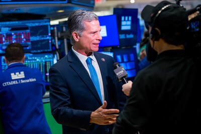 Rep. Dan Meuser (R-Pa.) at the NYSE on March 3 Rep. Dan Meuser (R-Pa.) at the NYSE on March 3