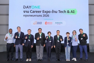 DayOne with representatives from the Board of Investment of Thailand (BOI), Eastern Economic Corridor Office (EEC), Electricity Generating Authority of Thailand (EGAT), Industrial Estate Authority of Thailand (IEAT), Provincial Electricity Authority (PEA), and AMATA at the DayOne Tech & AI Career Expo: Bangkok 2026 DayOne with representatives from the Board of Investment of Thailand (BOI), Eastern Economic Corridor Office (EEC), Electricity Generating Authority of Thailand (EGAT), Industrial Estate Authority of Thailand (IEAT), Provincial Electricity Authority (PEA), and AMATA at the DayOne Tech & AI Career Expo: Bangkok 2026