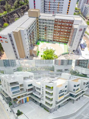 Real-life images of the awarded Choi Hing Road Transitional Housing Project and the Po Leung Kuk Siu Hon Sum Primary School project Real-life images of the awarded Choi Hing Road Transitional Housing Project and the Po Leung Kuk Siu Hon Sum Primary School project