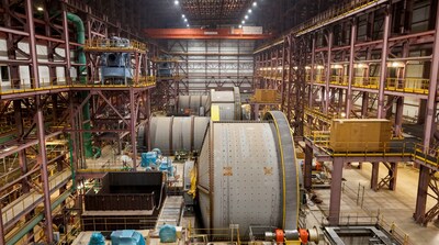 Mesabi Metallics concentrator building Mesabi Metallics concentrator building