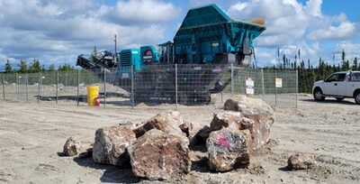 Figure 6: Dense Media Separation (“DMS”) pilot operation at SGS (Lakefield) facility in ON, Canada.