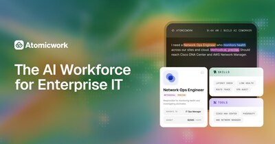 Atomicwork launches the AI workforce management platform for modern IT teams that gives enterprises the infrastructure to deploy, govern, and scale AI coworkers alongside their human workforce.