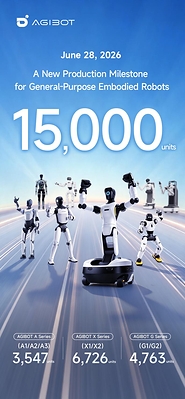 AGIBOT's 15,000th robot officially rolled off the production line, marking another step toward scaled production and real-world deployment AGIBOT's 15,000th robot officially rolled off the production line, marking another step toward scaled production and real-world deployment