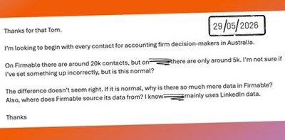 The customer query that triggered the investigation The customer query that triggered the investigation