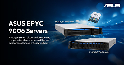 ASUS leverages 6th-gen AMD EPYC Server CPUs to deliver scalable, efficient compute for enterprise AI, cloud, virtualization and business-critical workloads ASUS leverages 6th-gen AMD EPYC Server CPUs to deliver scalable, efficient compute for enterprise AI, cloud, virtualization and business-critical workloads