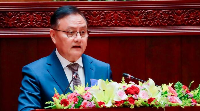 Deputy Prime Minister and Minister of Finance Santiphab Phomvihane