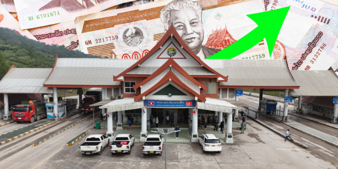 Naphao International Border Checkpoint in Khammouane Province on the Laos-Vietnam border