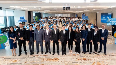 Professor Yodchanan Wongsawat, Ph.D., Deputy Prime Minister and Minister of Higher Education, Science and Innovation (MHESI) of Thailand, delivered keynote remarks at Agoda's 11th Tech Camp Day.