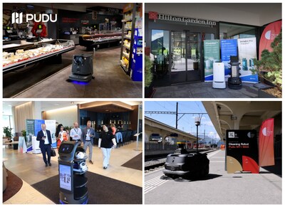 Pudu Robotics' robots at Davos Tech Summit Pudu Robotics' robots at Davos Tech Summit