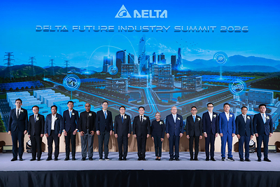 H.E. Mr. Varawut Silpa-archa, Minister of Industry (center), joins senior government representatives, industry leaders and distinguished panelists at the Delta Future Industry Summit 2026. Also pictured are Mrs. Assadaporn Kraipanont, Advisor to the Minister of Industry (seventh from right); Mr. Victor Cheng, Chief Executive Officer of Delta Electronics (Thailand) PCL (seventh from left); Mr. Jackie Chang, President & COO of Delta Electronics (Thailand) PCL (sixth from right); Mr. Jason Yuan, President of Delta Electronics SEA & ANZ (sixth from left); Dr. Ettikan Kandasamy Karuppiah, Technologist and Director for Asia Pacific South at NVIDIA Corporation (fifth from left); and Mr. Anothai Wettayakorn, Managing Director and Technology Leader of IBM Thailand (fifth from right). H.E. Mr. Varawut Silpa-archa, Minister of Industry (center), joins senior government representatives, industry leaders and distinguished panelists at the Delta Future Industry Summit 2026. Also pictured are Mrs. Assadaporn Kraipanont, Advisor to the Minister of Industry (seventh from right); Mr. Victor Cheng, Chief Executive Officer of Delta Electronics (Thailand) PCL (seventh from left); Mr. Jackie Chang, President & COO of Delta Electronics (Thailand) PCL (sixth from right); Mr. Jason Yuan, President of Delta Electronics SEA & ANZ (sixth from left); Dr. Ettikan Kandasamy Karuppiah, Technologist and Director for Asia Pacific South at NVIDIA Corporation (fifth from left); and Mr. Anothai Wettayakorn, Managing Director and Technology Leader of IBM Thailand (fifth from right).