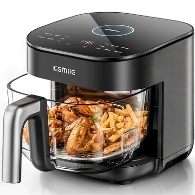Kismile’s AreoLucen™ Glass Air Fryer delivers fast cooking performance with a transparent glass barrel that lets users see food as it cooks. Kismile’s AreoLucen™ Glass Air Fryer delivers fast cooking performance with a transparent glass barrel that lets users see food as it cooks.