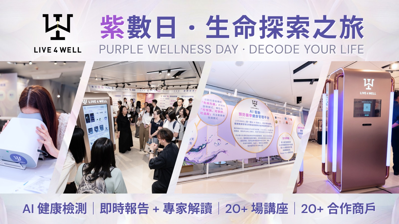 Innovative health management platform LIVE4WELL has picked Causeway Bay as its first community pilot site, demonstrating its vision and practice in contributing to public health. Working with district organizations, the initiative enabled nearly 1,000 members of the public to experience non-invasive, painless and rapid screening.