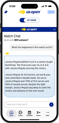 IBM Match Chat App (Photo Credit: IBM) IBM Match Chat App (Photo Credit: IBM)