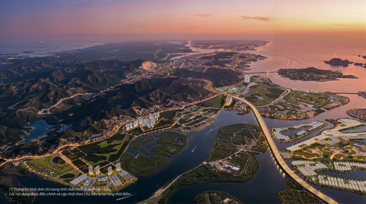 An illustration of Vinhomes Global Gate Ha Long's master plan.
