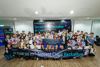 Participants and partners at the AI CAN DO IT – Tencent Cloud x UTM AI Hackathon 2026 Demo Day, held at UTM Kuala Lumpur on 13 August 2026. Participants and partners at the AI CAN DO IT – Tencent Cloud x UTM AI Hackathon 2026 Demo Day, held at UTM Kuala Lumpur on 13 August 2026.