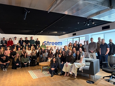Tess Fezzuoglio with Streem team in Sydney HQ Tess Fezzuoglio with Streem team in Sydney HQ
