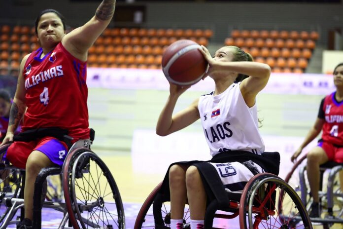 Laos triumphed over the Philippines at the AOZ Championship on 20 January 2024. (Photo: X-1/IWBF)