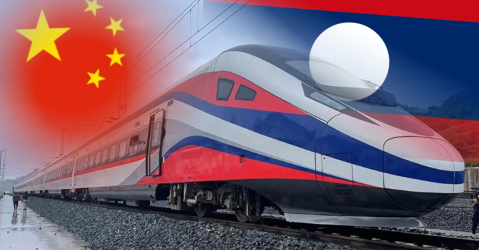 The Lao China railway in operations
